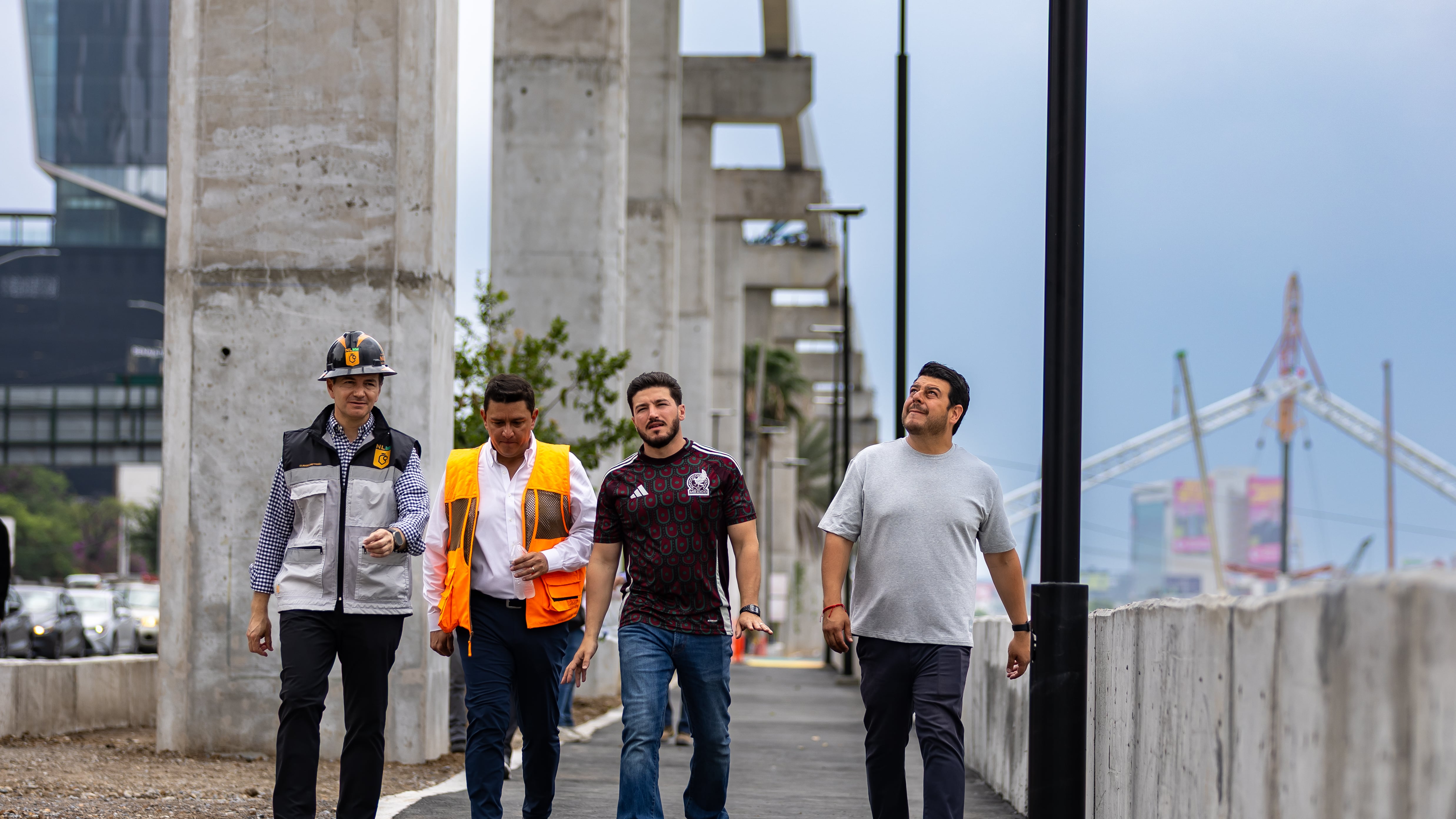 García hizo un recorrido por el Corredor FIFA.