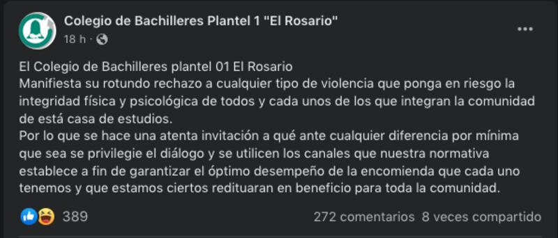 Agrede a maestra.
