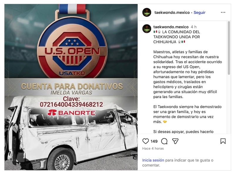 Accidente taekwondo.