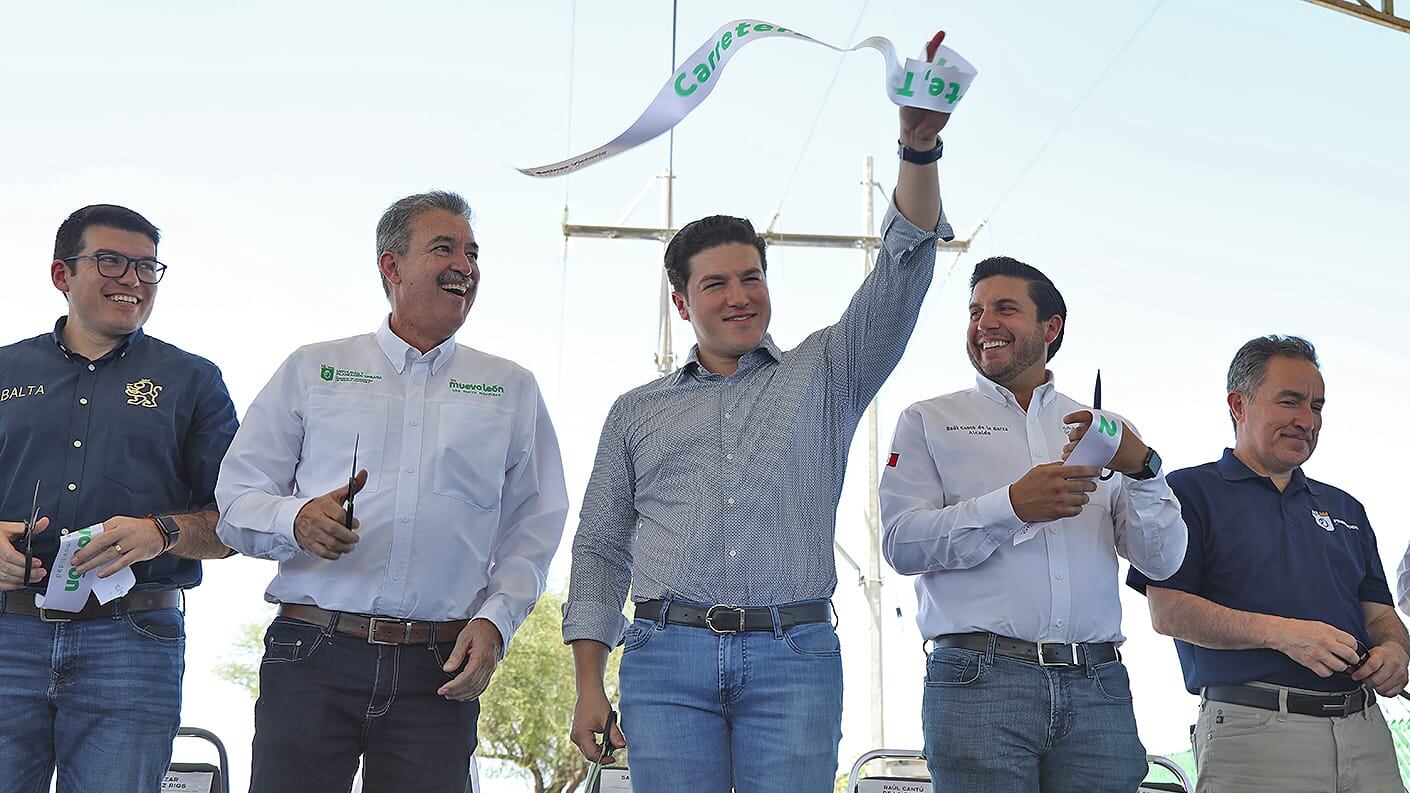 García señaló que todas las nuevas carreteras irán acompañadas de destacamentos de Fuerza Civil para blindar cada entrada y salida de Nuevo León.