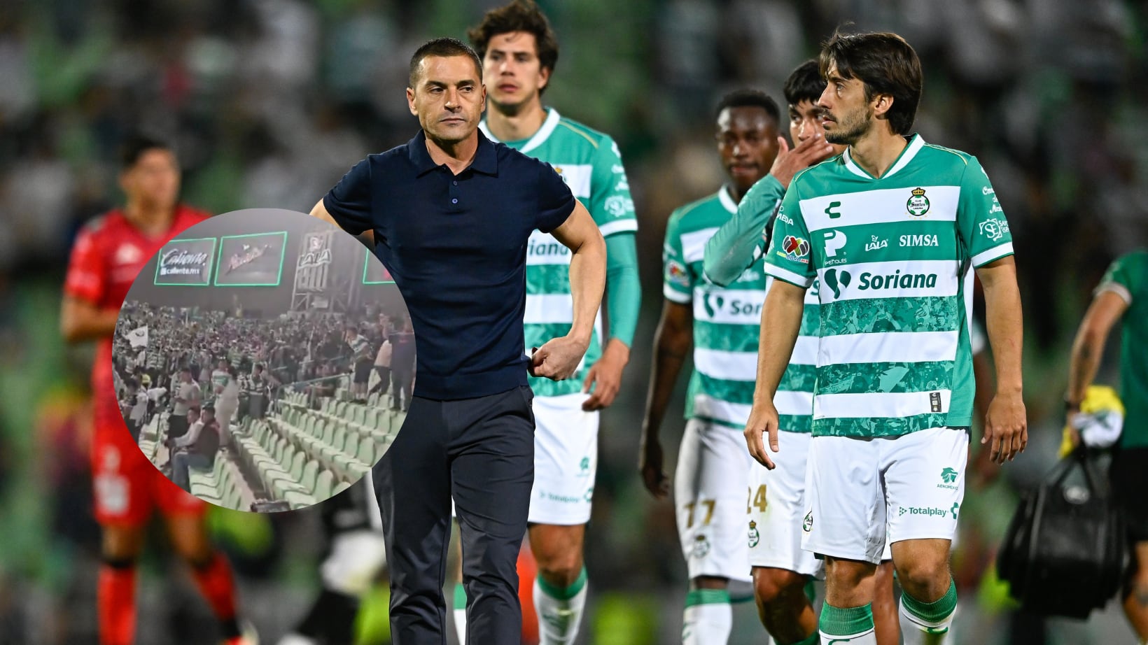 Aficionados de Santos fueron retirados del TSM.