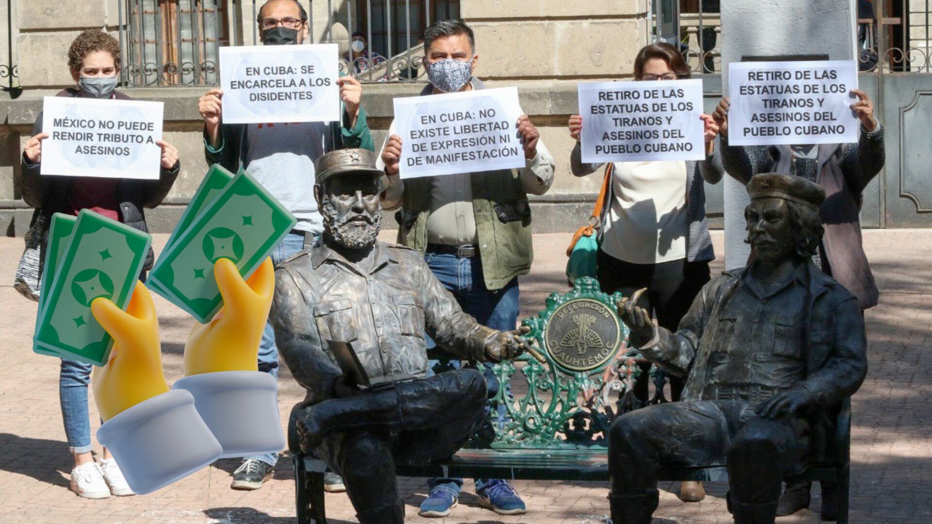 La alcaldesa Alessandra Rojo de la Vega explicó que no existía documentación oficial ni autorización del Comité de Monumentos para su colocación.