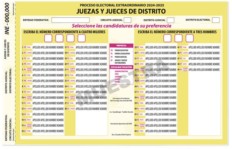 Boleta Electoral