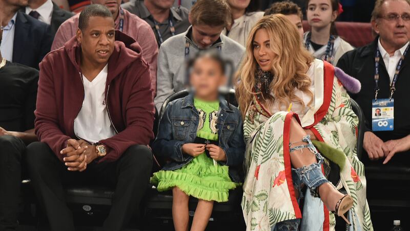 Jay-Z, Blue Ivy y Beyoncé