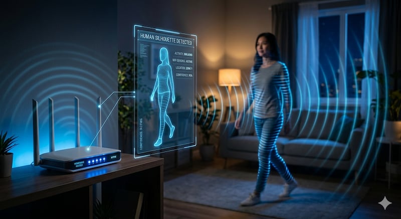 Los routers WiFi comunes podrían identificar y rastrear personas con una precisión casi perfecta, de acuerdo con una investigación realizada en Alemania. Foto: IA de Gemini.