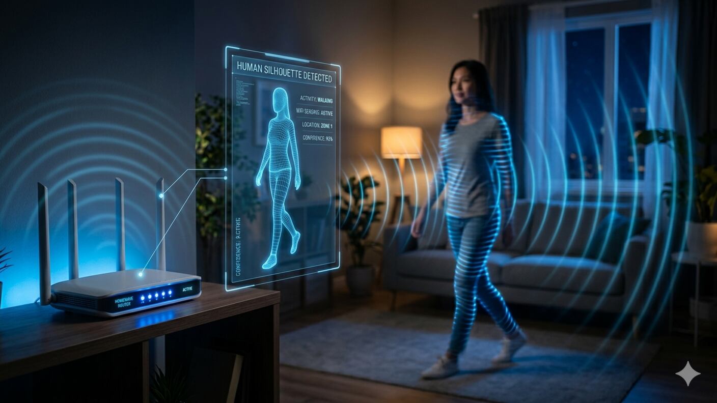 Los routers WiFi comunes podrían identificar y rastrear personas con una precisión casi perfecta, de acuerdo con una investigación realizada en Alemania. Foto: IA de Gemini.