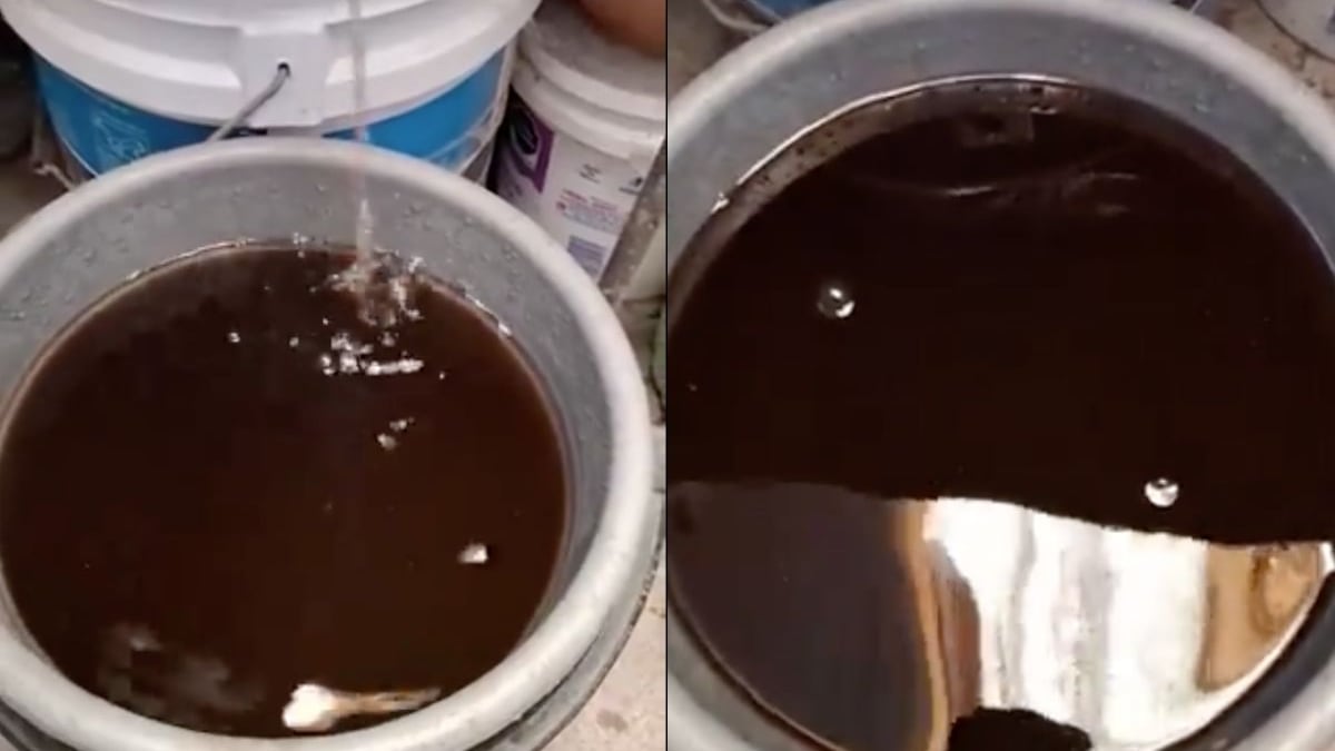 En plena crisis, agua ‘negra’ brota de los grifos en la alcaldía Iztapalapa