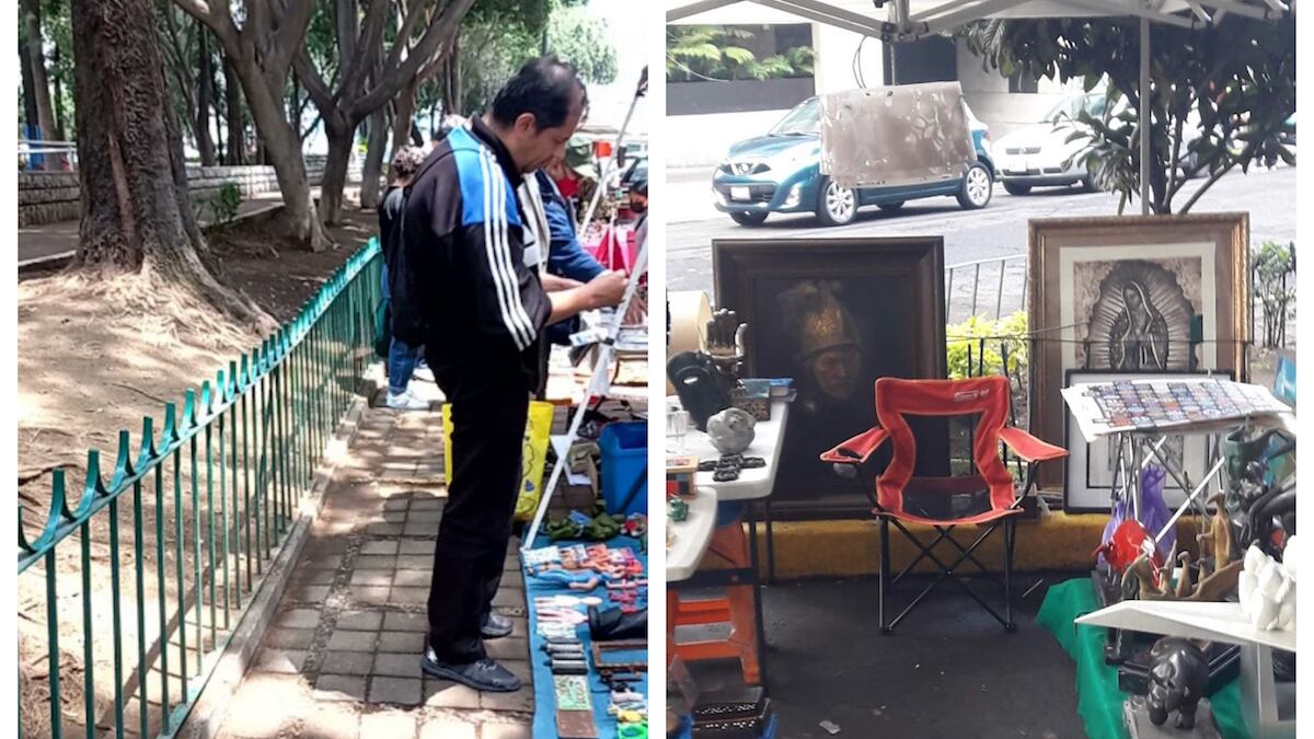 Los bienes fueron asegurados en un tianguis de la CDMX. (Especial)