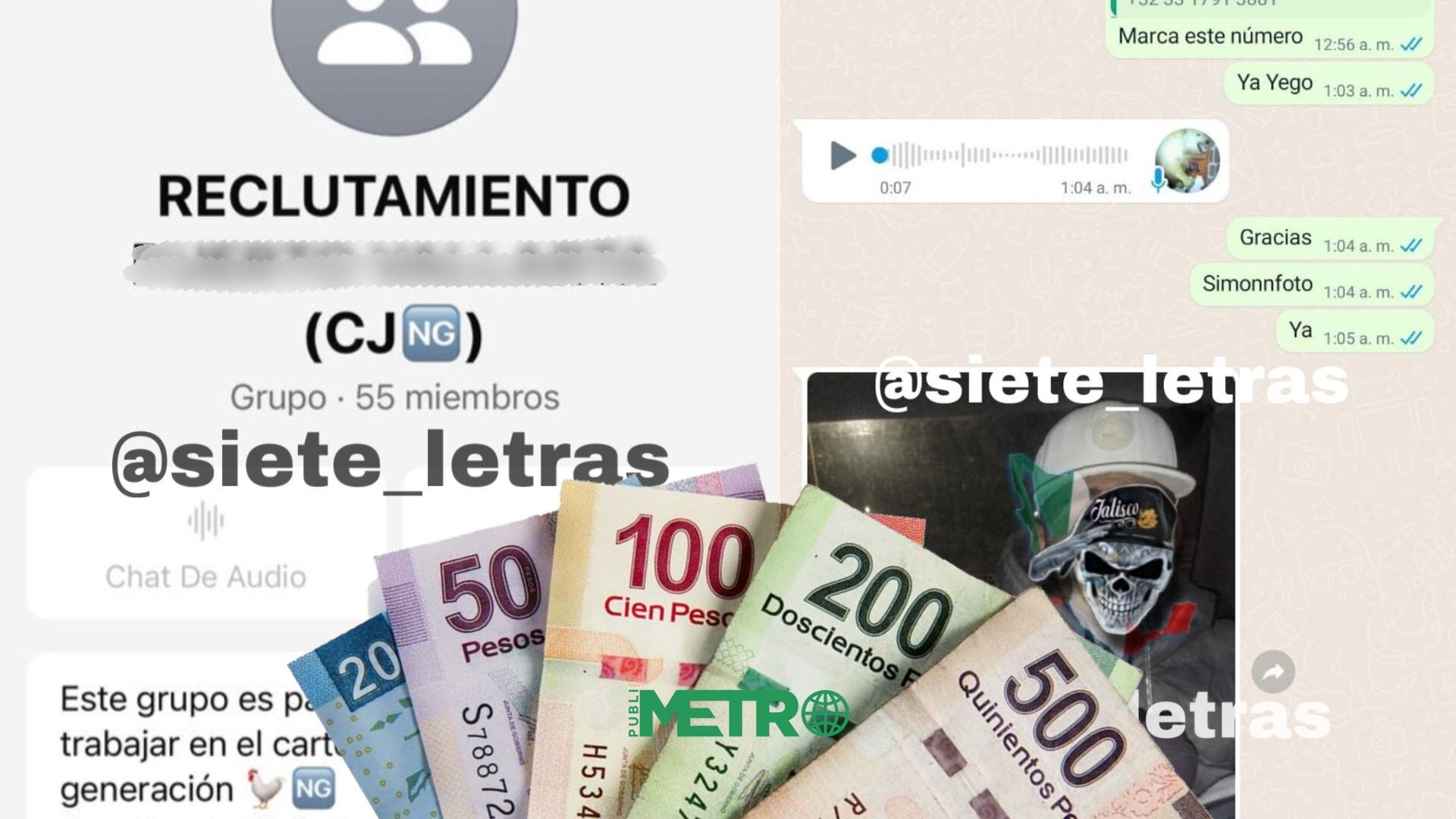 CJNG ofrecía más de 8 mil pesos semanales, vacaciones y viáticos a jóvenes reclutados