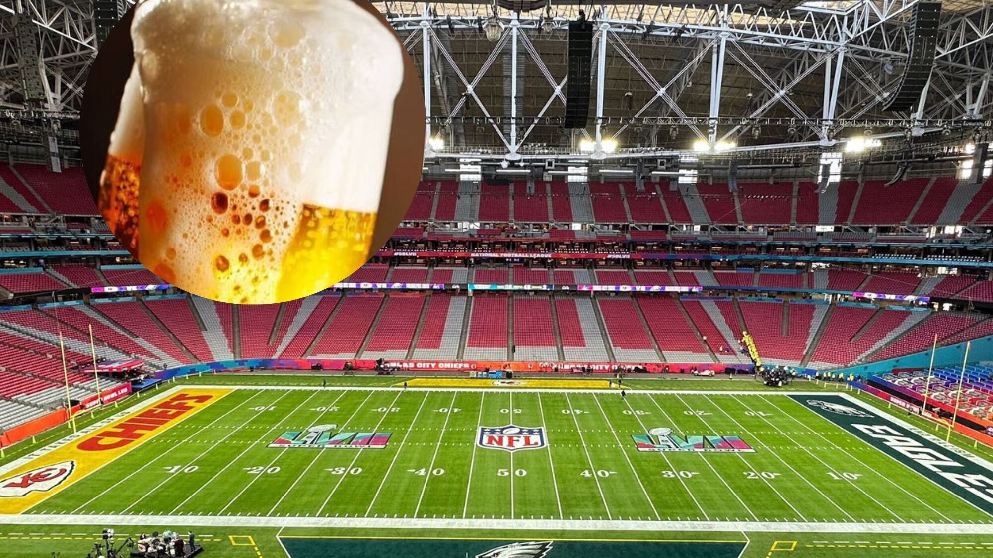 Super Bowl LVII costo de la cerveza