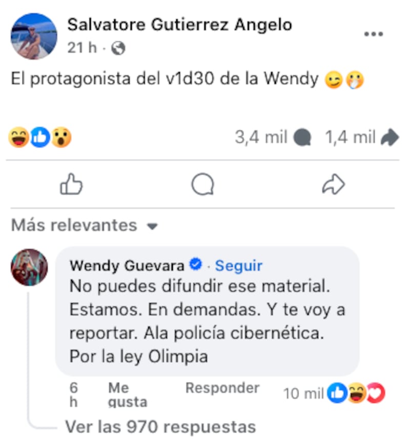 La influencer demandará a las páginas que divulguen su video íntimo.