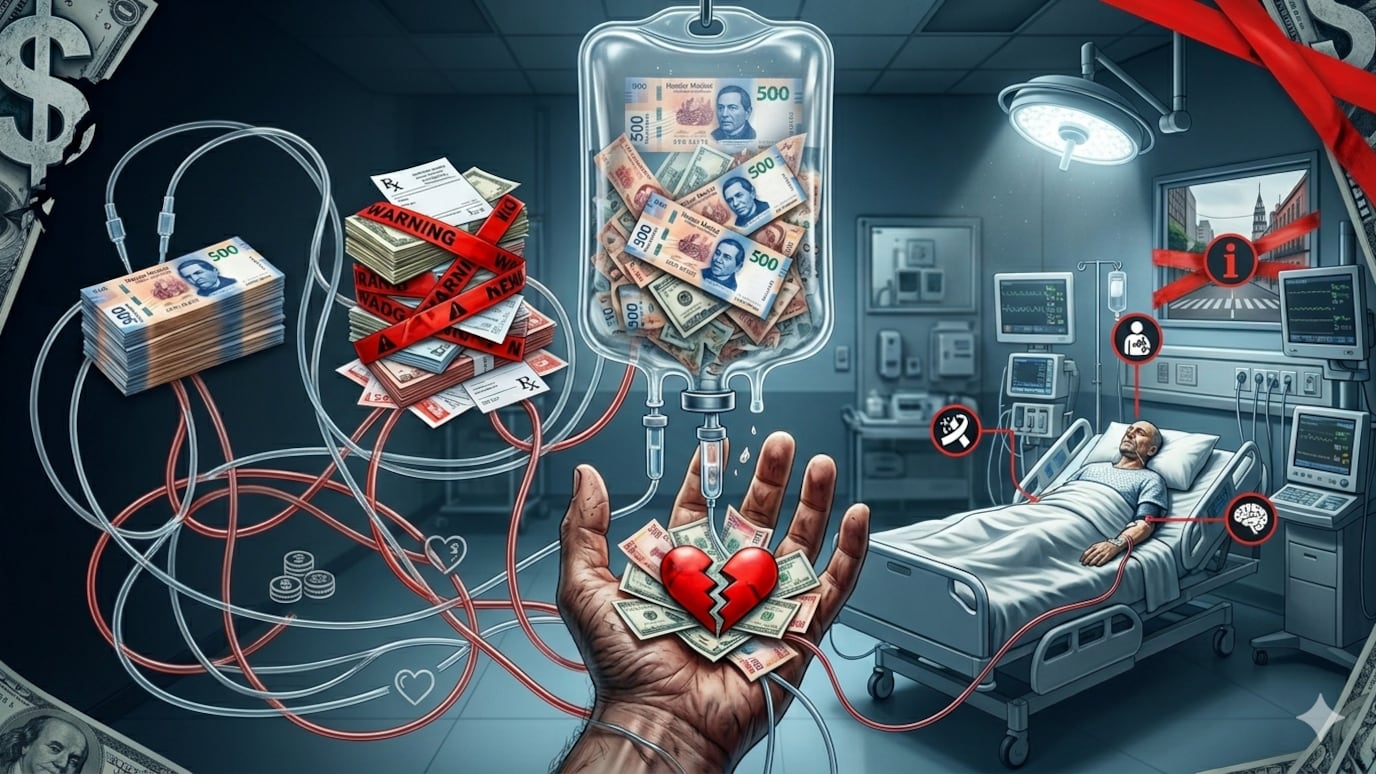 Atender una hemorragia cerebral o urgencia pediátrica puede superar 425 mil pesos, obligando a familias a cubrir gastos extremos.