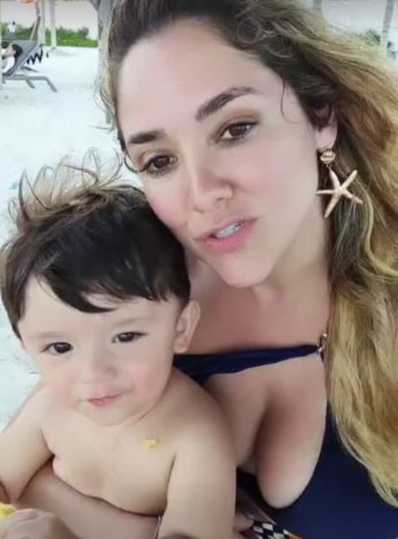 Hijo de Sherlyn así fue el cumpleaños de André en la playa