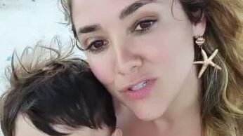 Hijo de Sherlyn así fue el cumpleaños de André en la playa