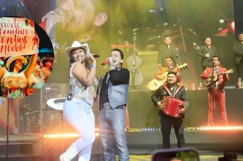Video: Christian Nodal invita a cantar a fan a cantar con él en el escenario, y es ovacionada por el público