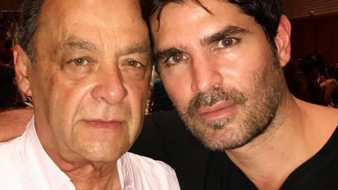 Eduardo Verástegui y su papá. / Foto: Instagram.