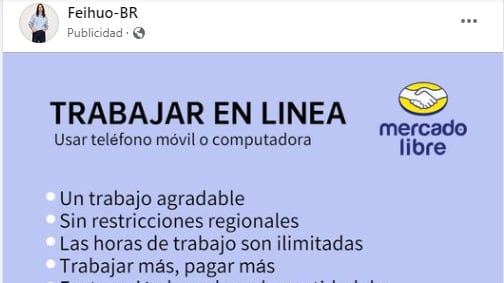 Estafa de oferta laboral por mensaje de Whatsapp
