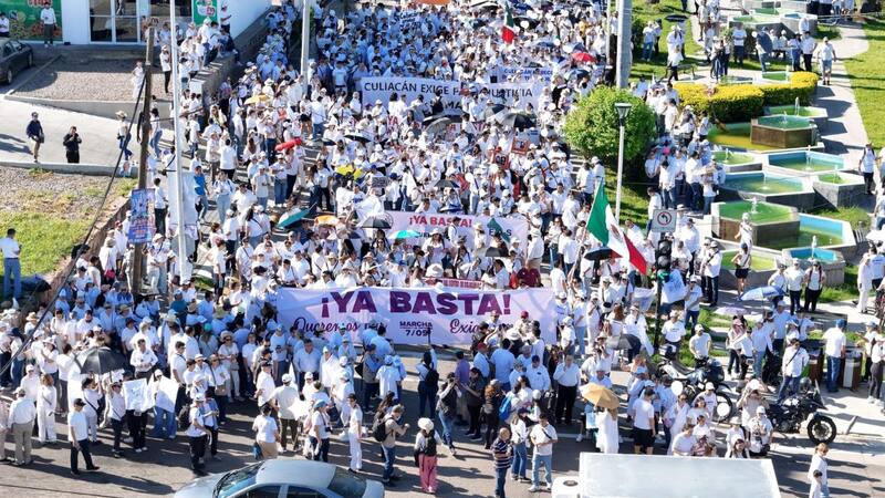 Marcha por la paz en Culiacán; exigen mayor seguridad y freno a la violencia en Sinaloa