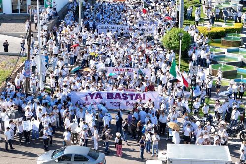 “Ya basta”: Marcha por la paz en Culiacán; exigen mayor seguridad y freno a la violencia en Sinaloa