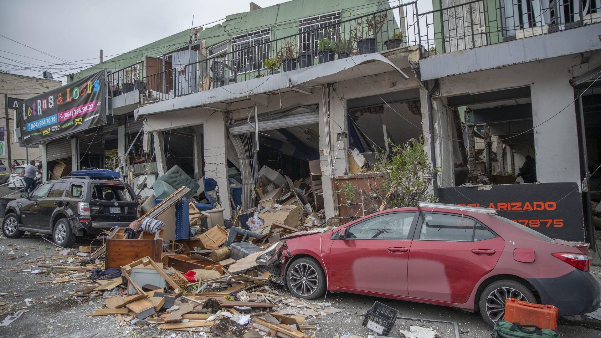 Explosión registrada en Avenida Camino Nuevo, Tijuana, Baja California.