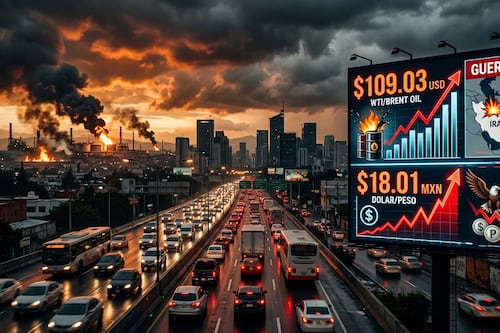 Alerta de lunes negro: petróleo rebasa 109 dólares y el dólar ya está en $18