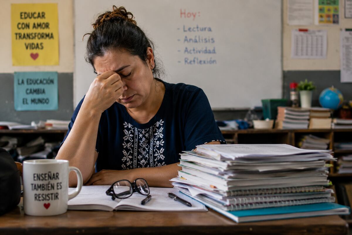 “Ser maestro ya no es atractivo”: docentes trabajan con estrés, bajos salarios y precariedad laboral