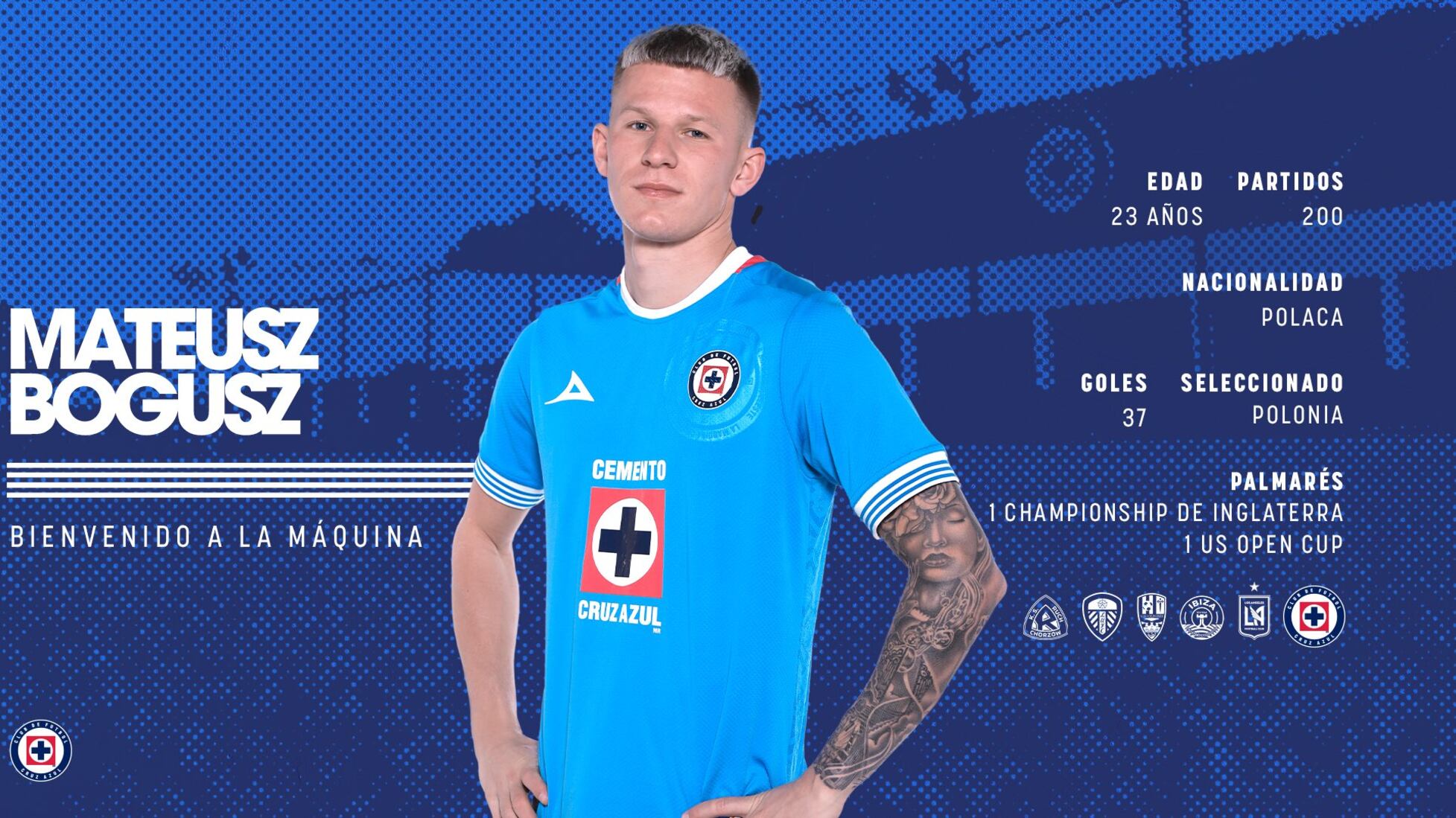 Mateusz Bogusz es nuevo jugador de Cruz Azul