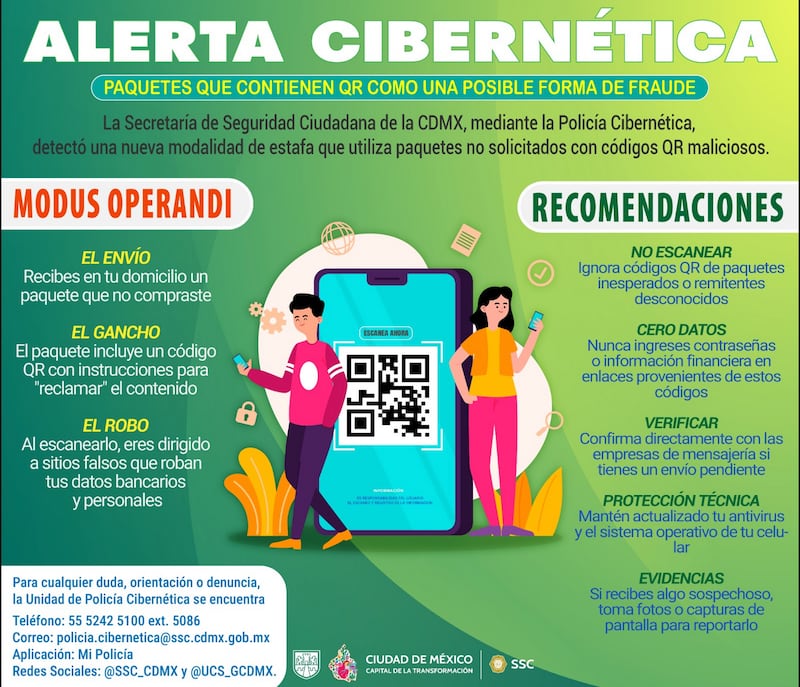 Policía Cibernética alerta por QR