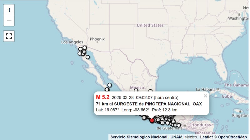 Sismo sacude Pinotepa mientras la alerta sísmica guarda silencio