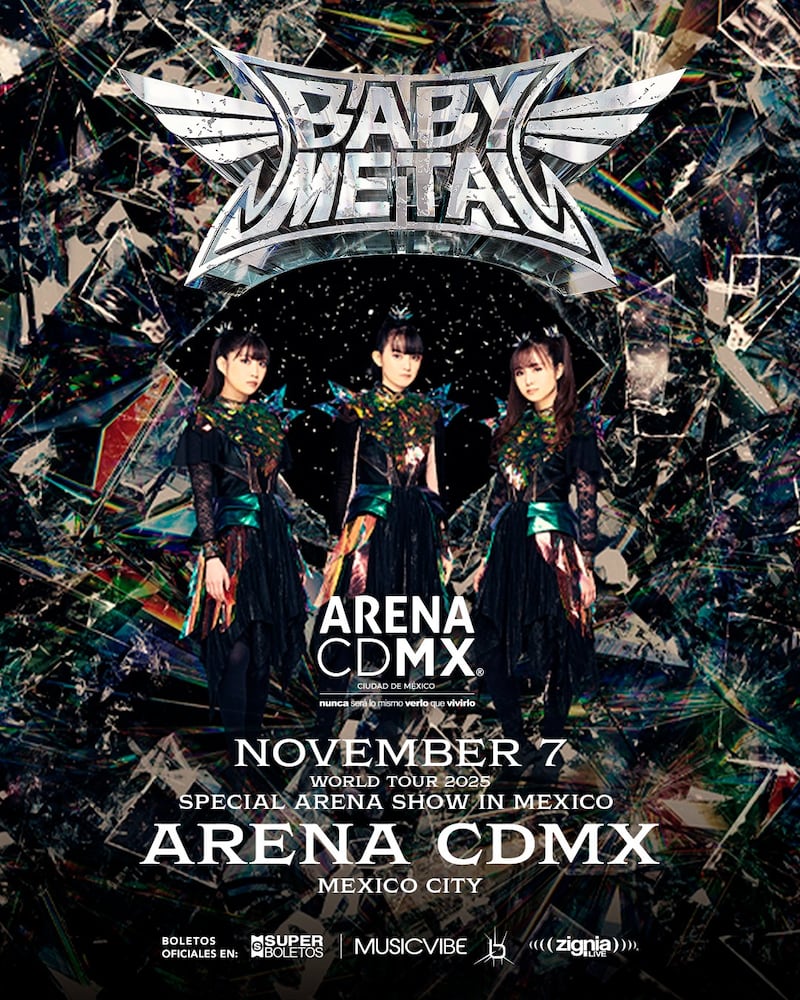 Anuncio de BABYMETAL en México