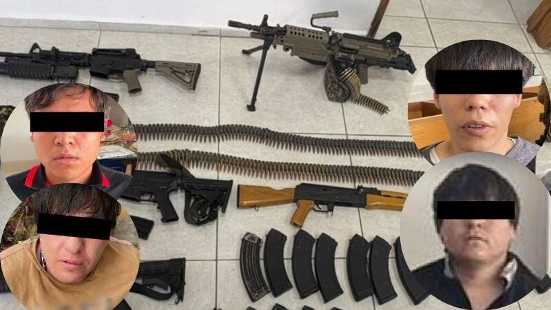 Detienen a cuatro jóvenes con arsenal en Culiacán, Sinaloa