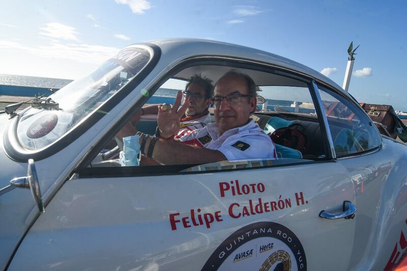 Felipe Calderón Rally Maya