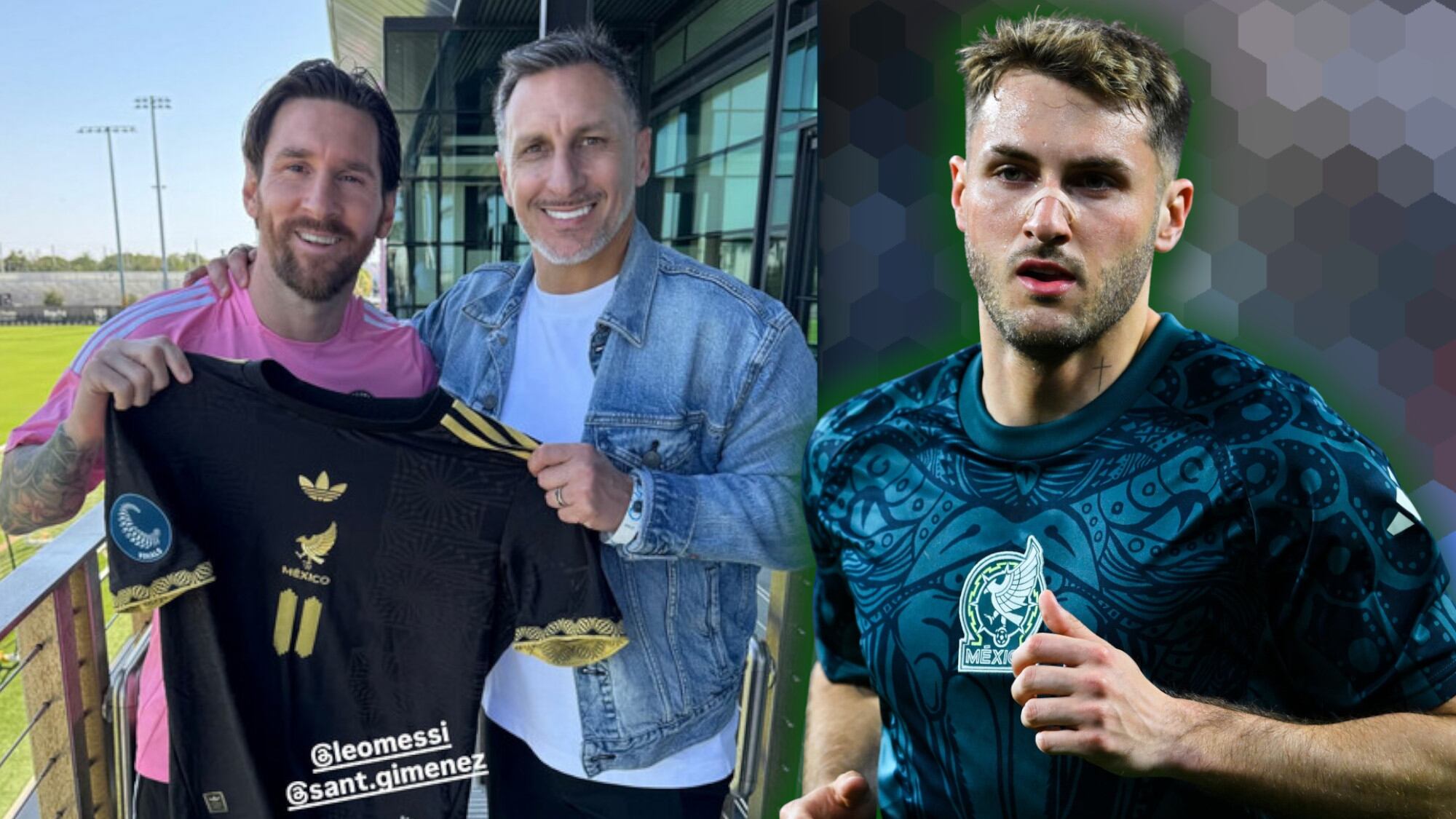 Lionel Messi recibe jersey de México