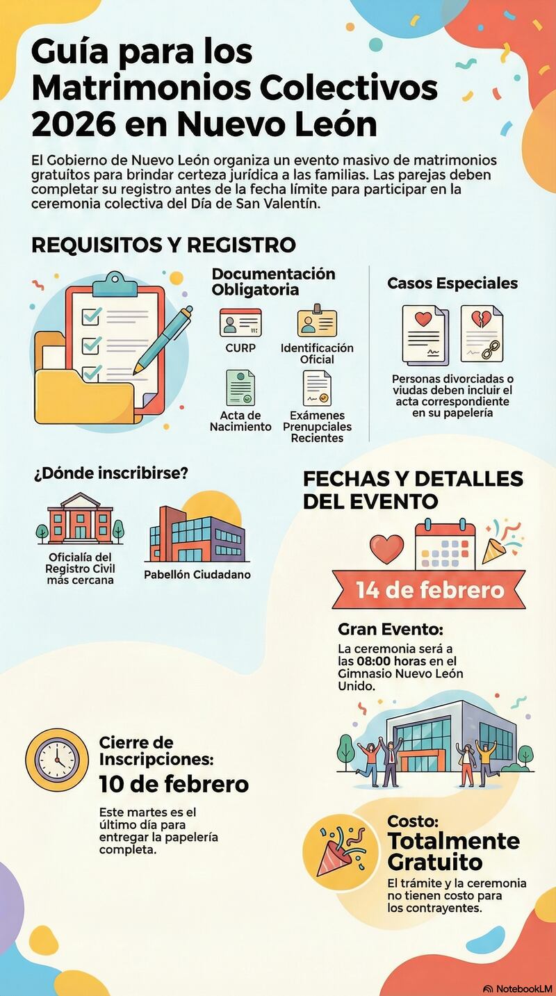 Cómo, cuándo y dónde casarse en Nuevo León.