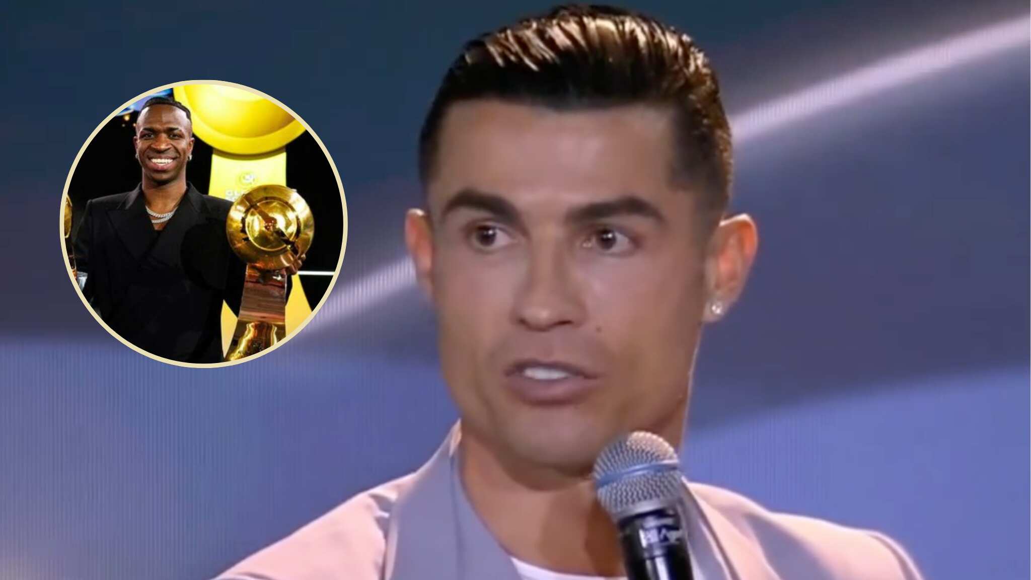 Cristiano Ronaldo sobre la premiación de Vinícius Jr