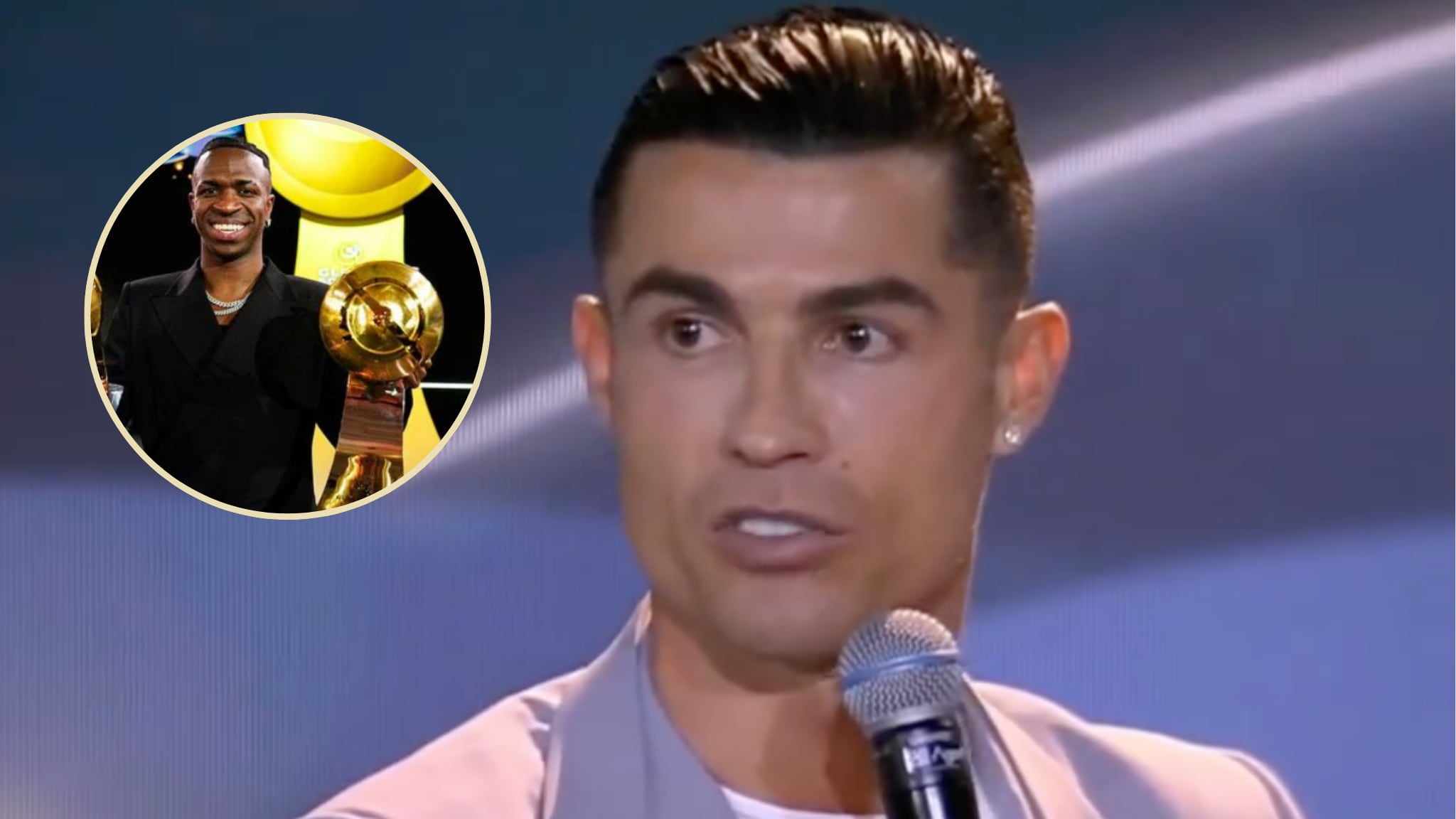 Cristiano Ronaldo sobre la premiación de Vinícius Jr