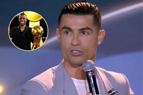 “Aquí si hacen los premios justos”: Cristiano Ronaldo sobre el galardón de Vinícius en los Globe Soccer Awards