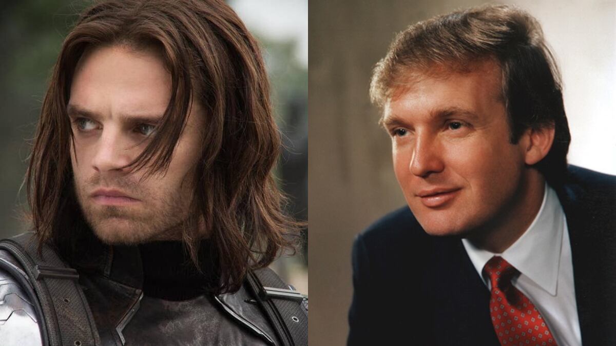 Sebastian Stan y Donald Trump
