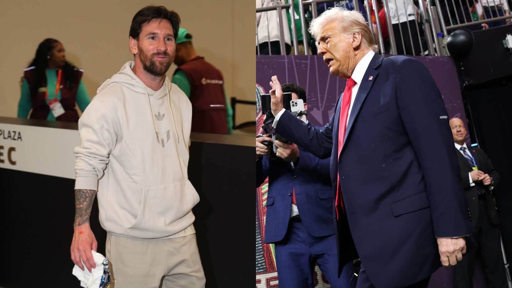 Messi y Donald Trump, entre las figuras que acudieron al Super Bowl LIX.
