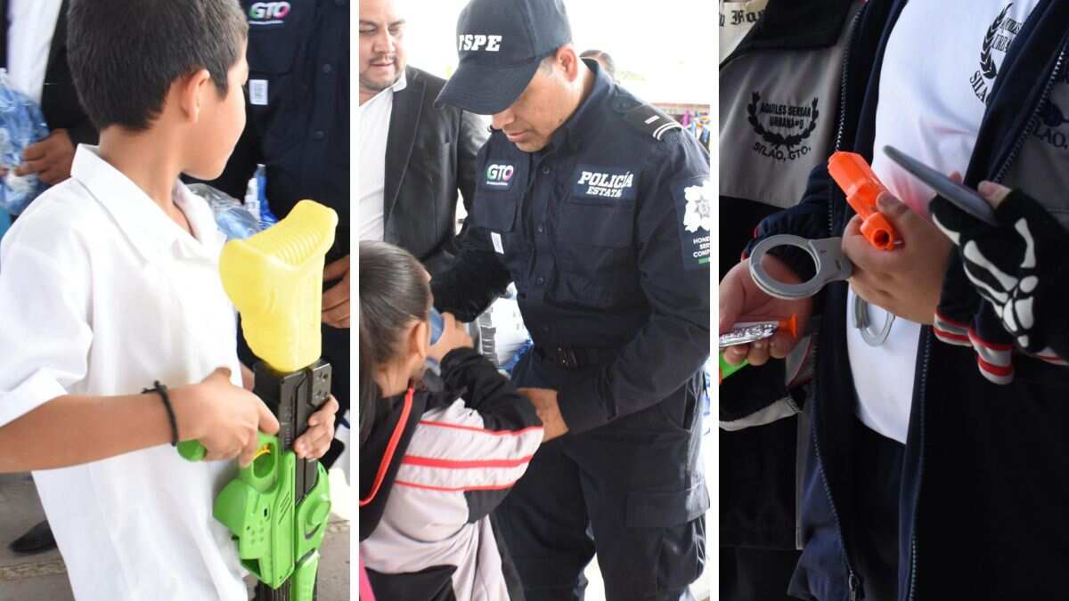 Los juguetes bélicos son destruidos.