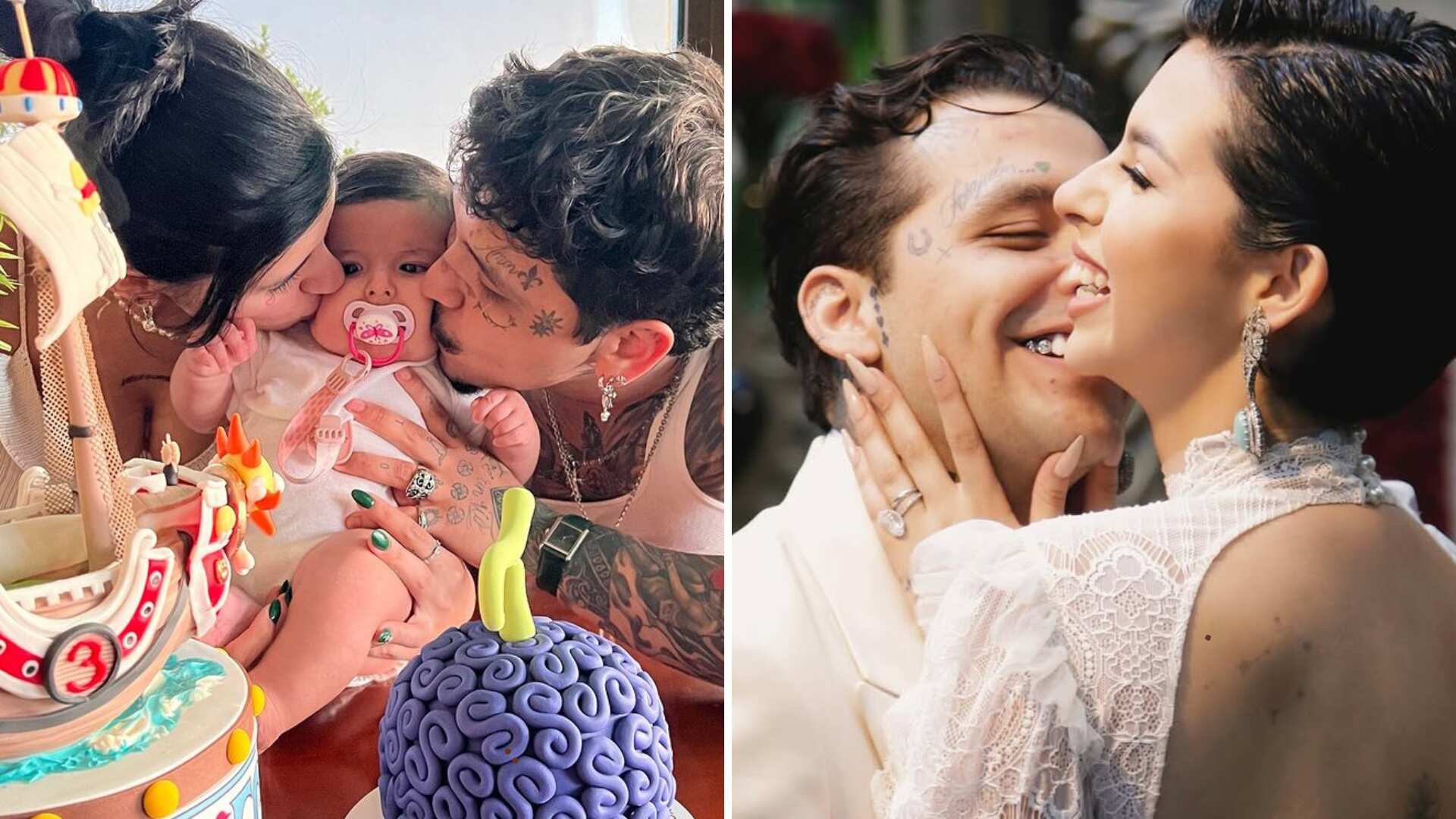 Christian Nodal agradeció al 2024 por muchas cosas buenas, entre estas su tour Pa'l Cora y su unión con Ángela Aguilar, pero no por su hija Inti.