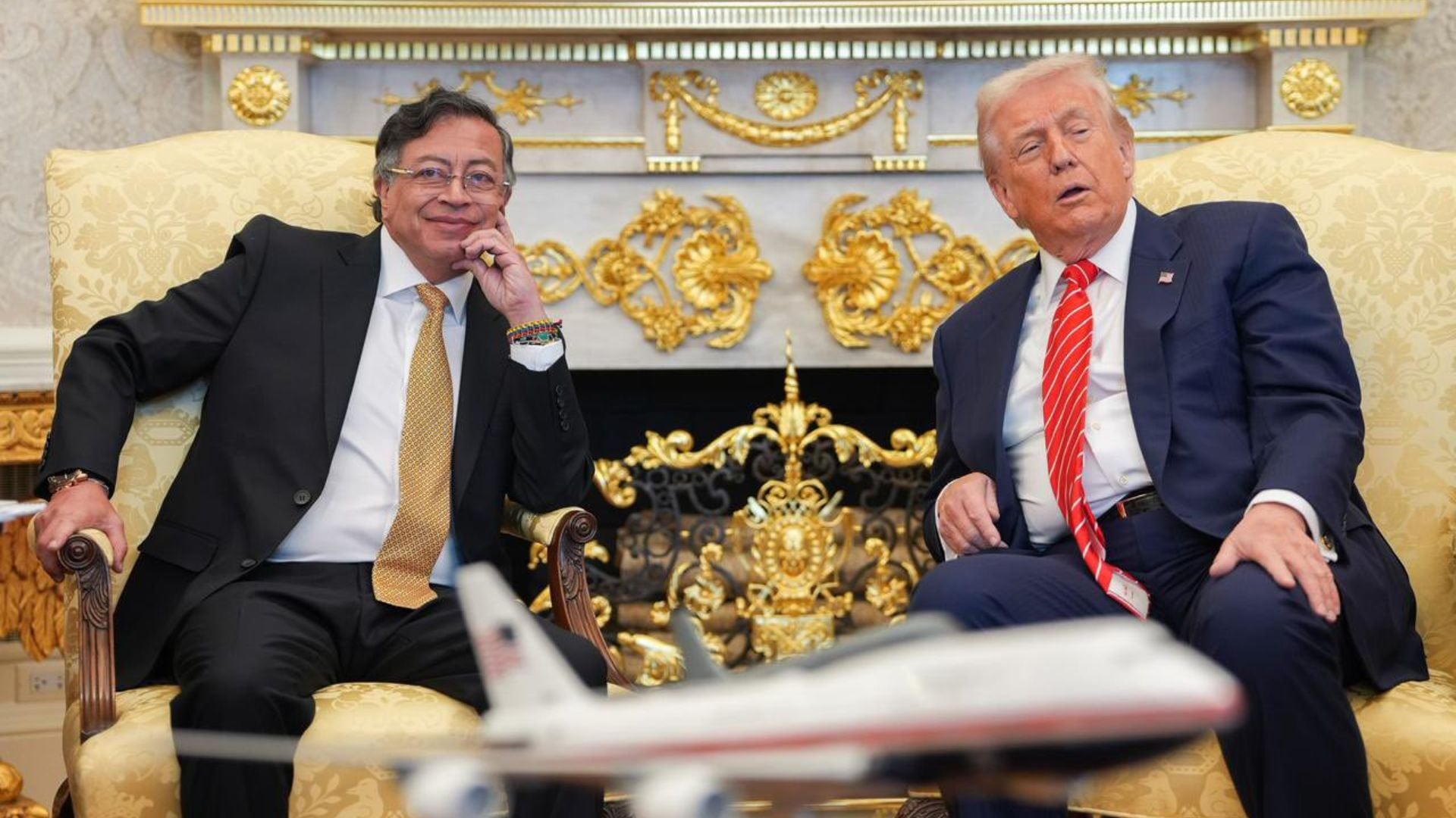 Reunión entre el presidente Gustavo Petro y su homólogo de Estados Unidos, Donald Trump