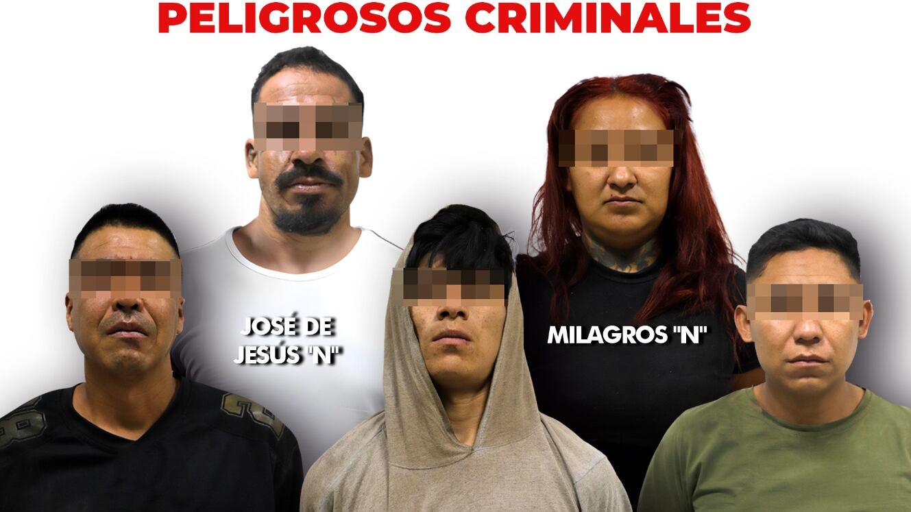 La Fiscalía de Guanajuato liberó a dos víctimas de secuestro en Irapuato y detuvo a cinco presuntos criminales. Se aseguraron armas, drogas y equipo táctico