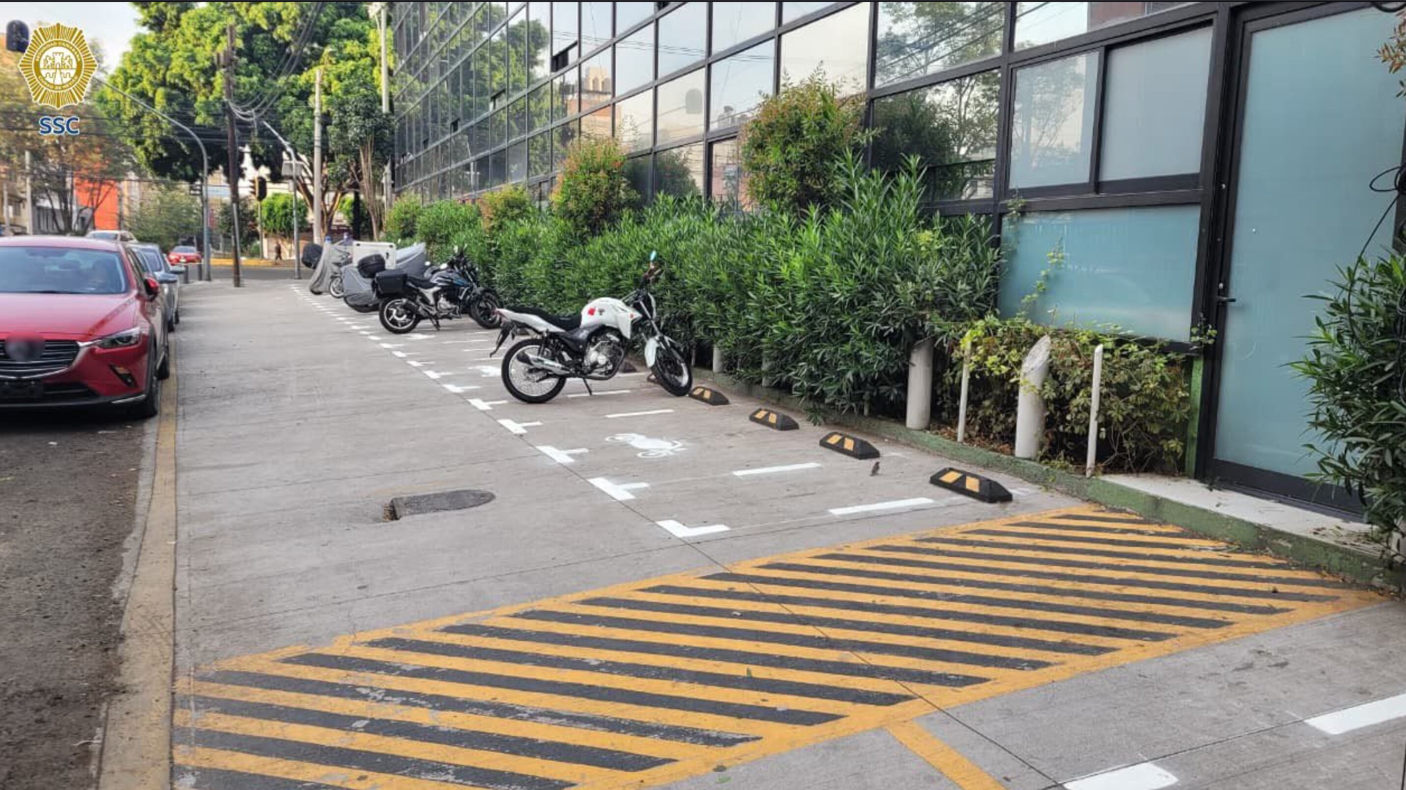 Motos estacionamiento