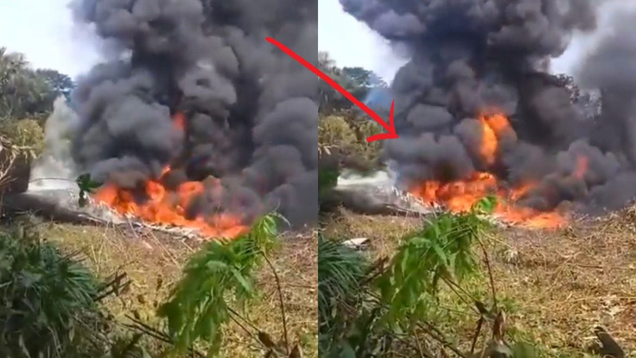 Se estrella avión militar en Colombia