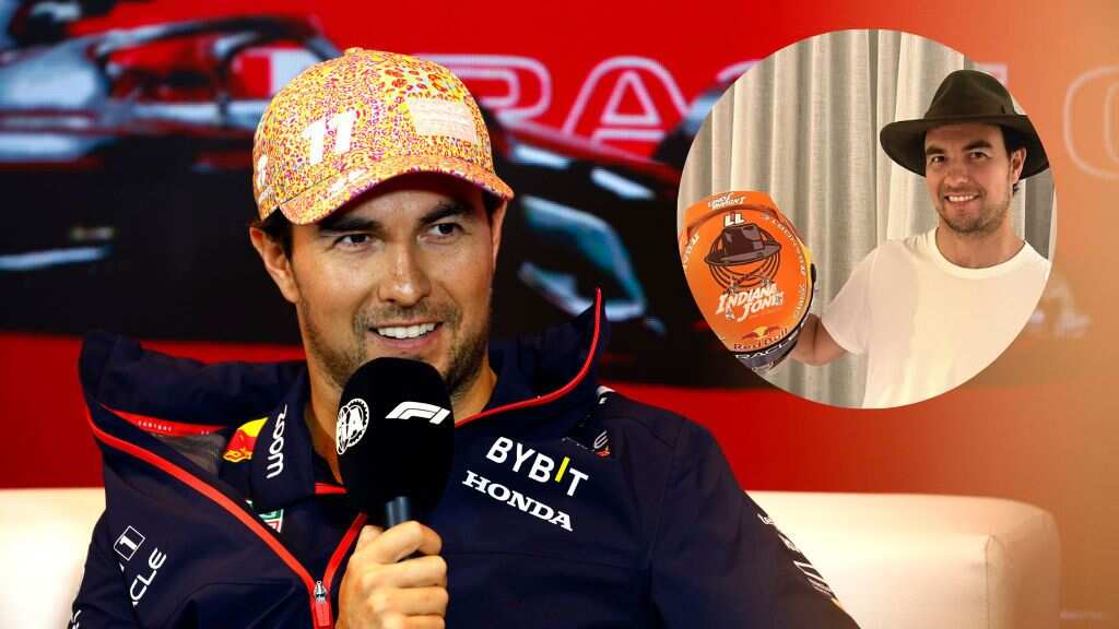 Sergio Pérez presumió su nuevo casco I Getty Images