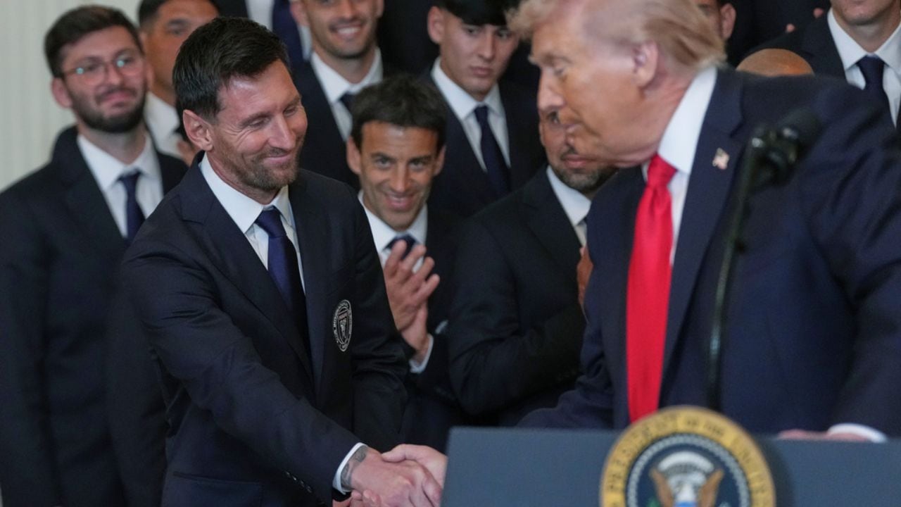 Lionel messi y Donald Trump