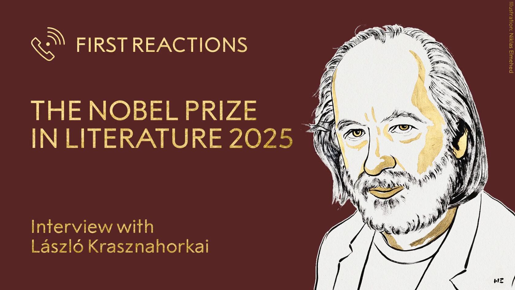 El escritor húngaro se inspiró en Samuel Beckett para describir su sorpresa: “Esto es más que una catástrofe”, bromeó entre risas.
