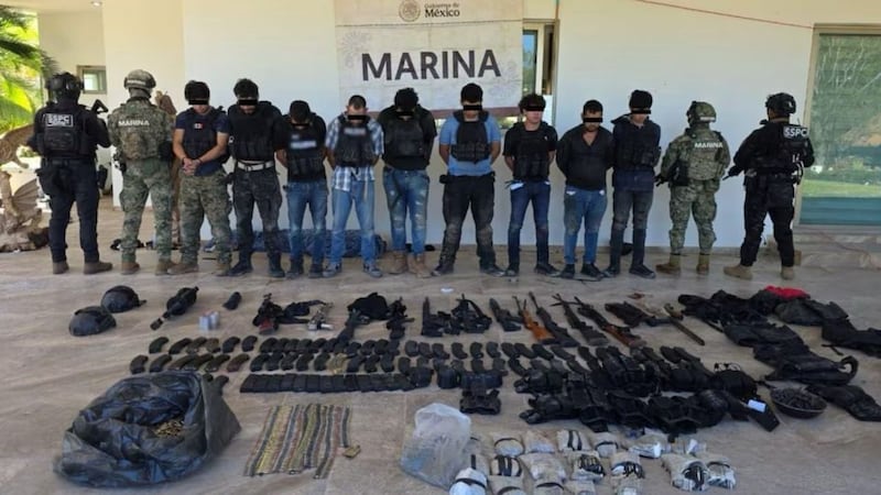 Golpe al narco: Capturan a 9 del Cártel de los Beltrán Leyva tras tiroteo con la Marina