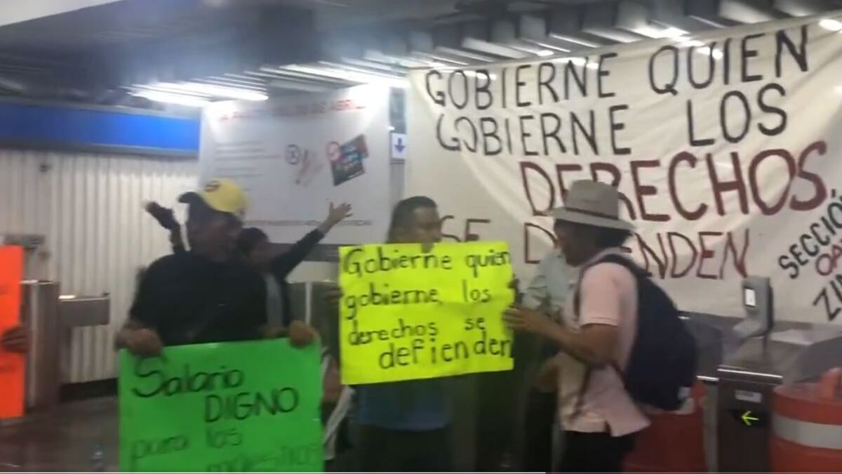 Metro gratis: Trabajadores de la CNTE vuelven toman Líneas 2, 3 y 12 con acceso libre a usuarios